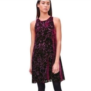 NWOT WILFRED ARITZIA Floral Velvet & Silk Sleeveless Dress Sz Small